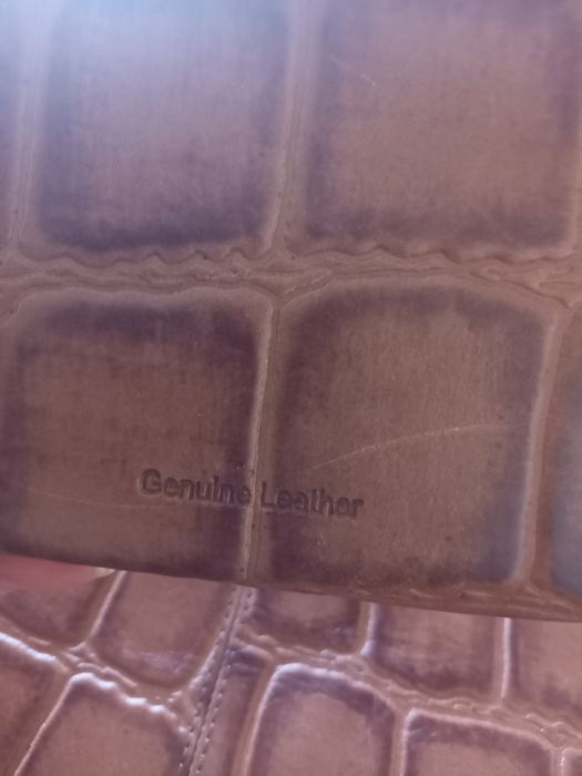 Kpl.brązowa kopertowka skóra węża i portfel damski skóra OSPREY