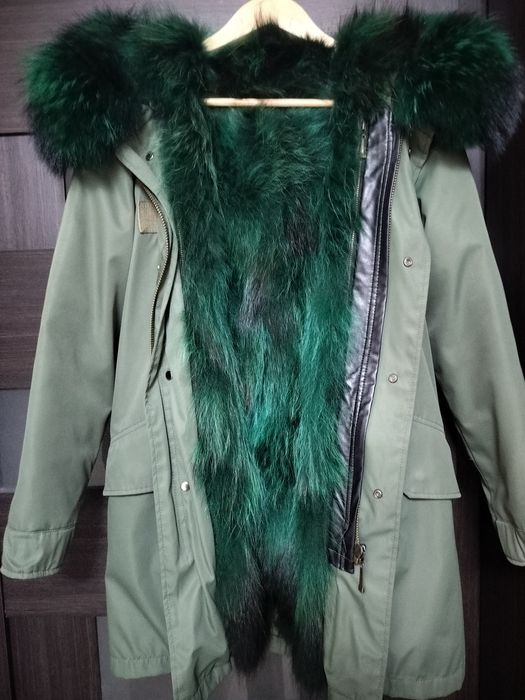 Парка з натуральним хутром, р. XS-S