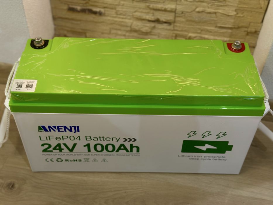 Акумулятор 24В (25.6V) 100А Anenji літій-залізофосфатні Bluetooth