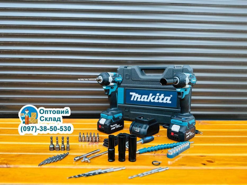 Акумуляторний Гайковерт Makita DTW500 Винтоверт з набором інструментів