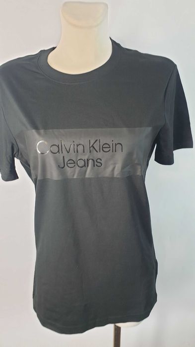 T-shirt damski okrągły dekolt Calvin Klein rozmiar M