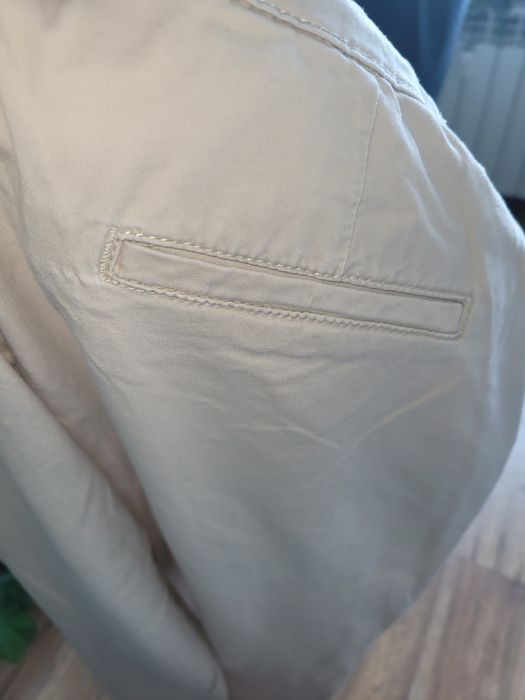 Beżowe spodnie ciążowe Zalando rozm M