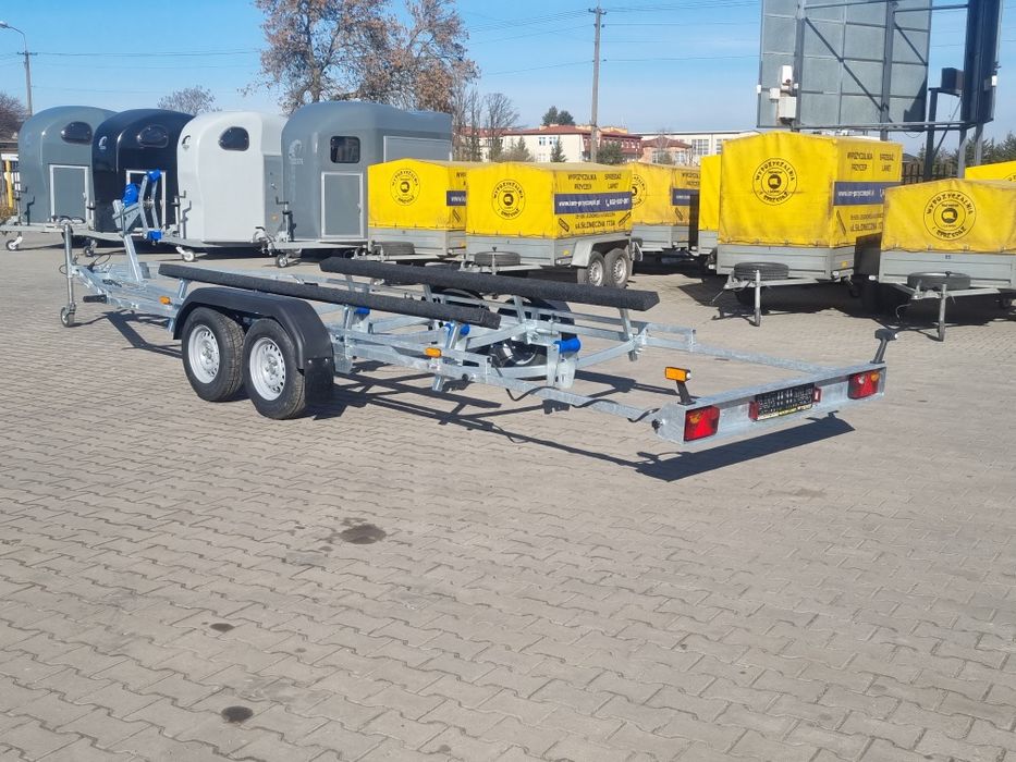 Przyczepa podłodziowa 2000 , 2500 DMC przyczepy nowe PRODUCENT do 7.8m