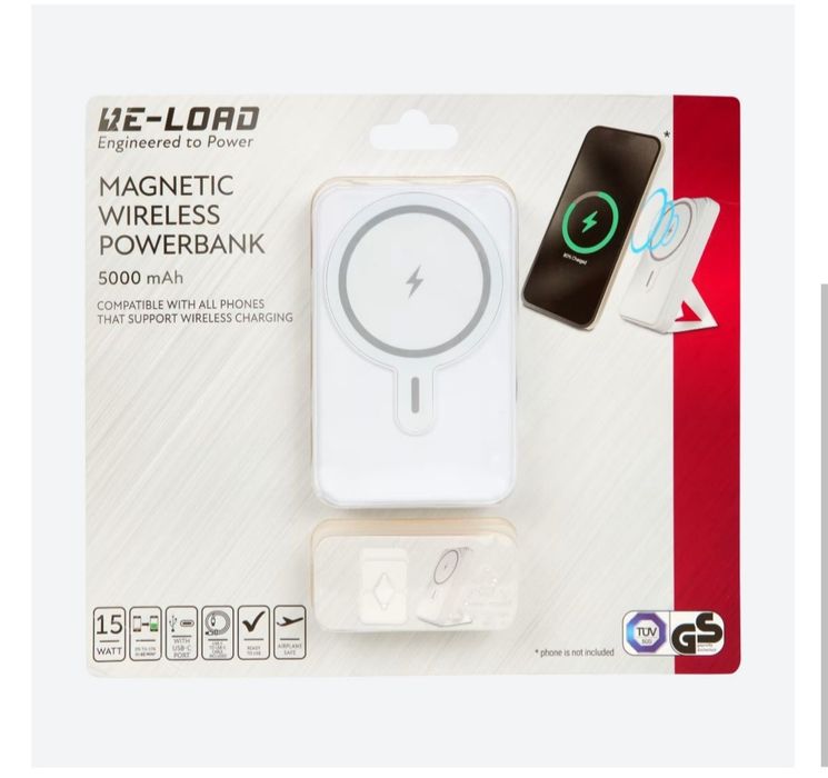 Powerbank z Magsafe 5000mAh+15W ładowanie bezprzewodowe.iPhone i inne.