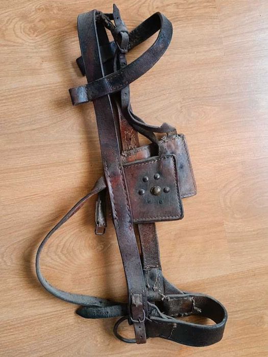 Cabresto couro genuíno século XX decoração equitação
