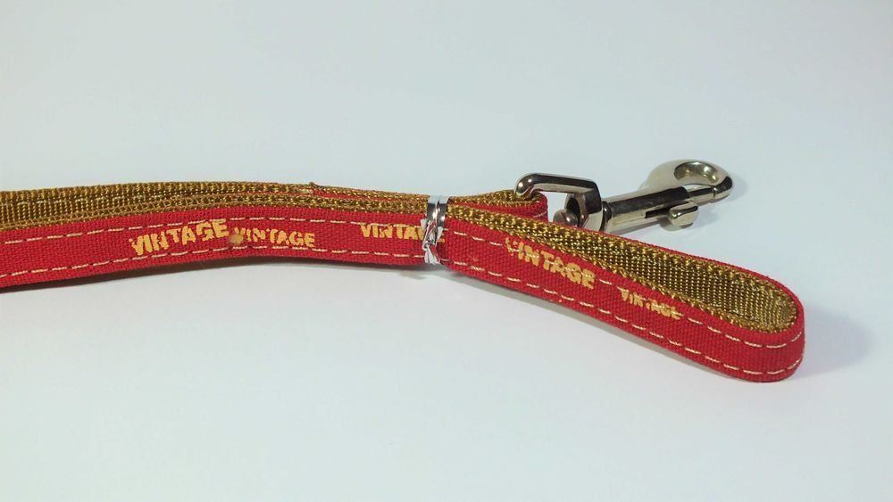 Smycz dla psa CAMON nylonowa 115cm x 1cm czerwona - NOWA