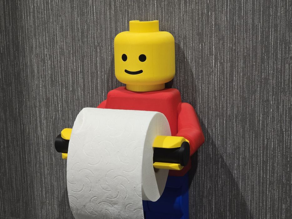 Porta Rolos Papel Higiênico LEGO Minifigura