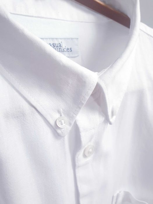 Biała koszula lniana Casual Junkies XL