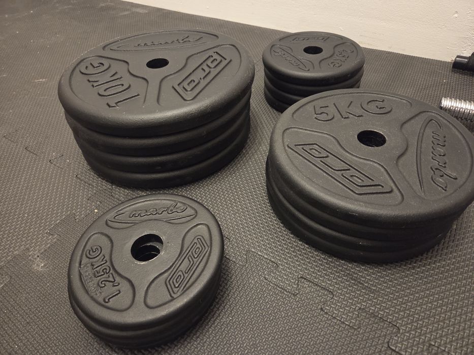 Obciążenia żeliwne Marbo Pro 75 kg | MW Slim | Stan bardzo dobry