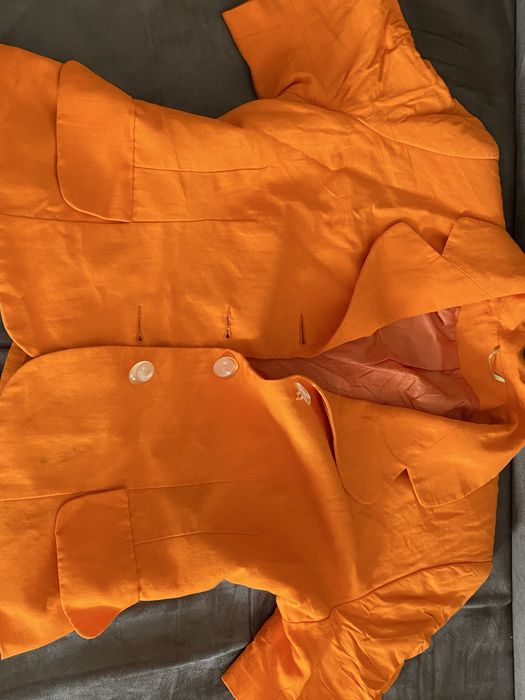Orange-colored blazer