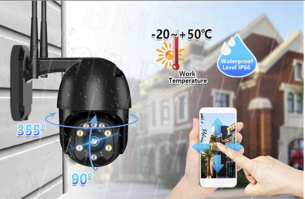 WiFi ip 5 ти кратный зум Поворотная камера 2мп 5мп оптический зум