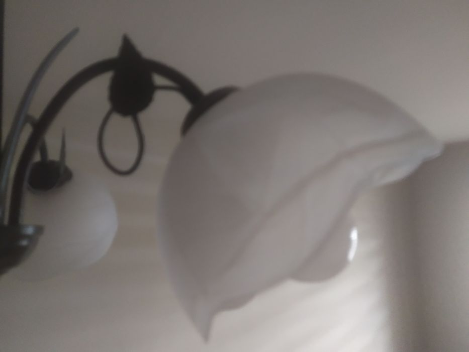 Żyrandol, lampa sufitowa + żarówki.