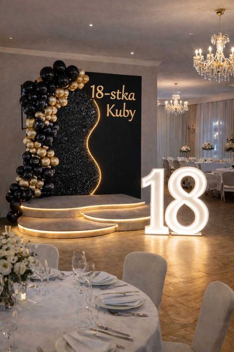 Dekoracje, ścianki balonowe