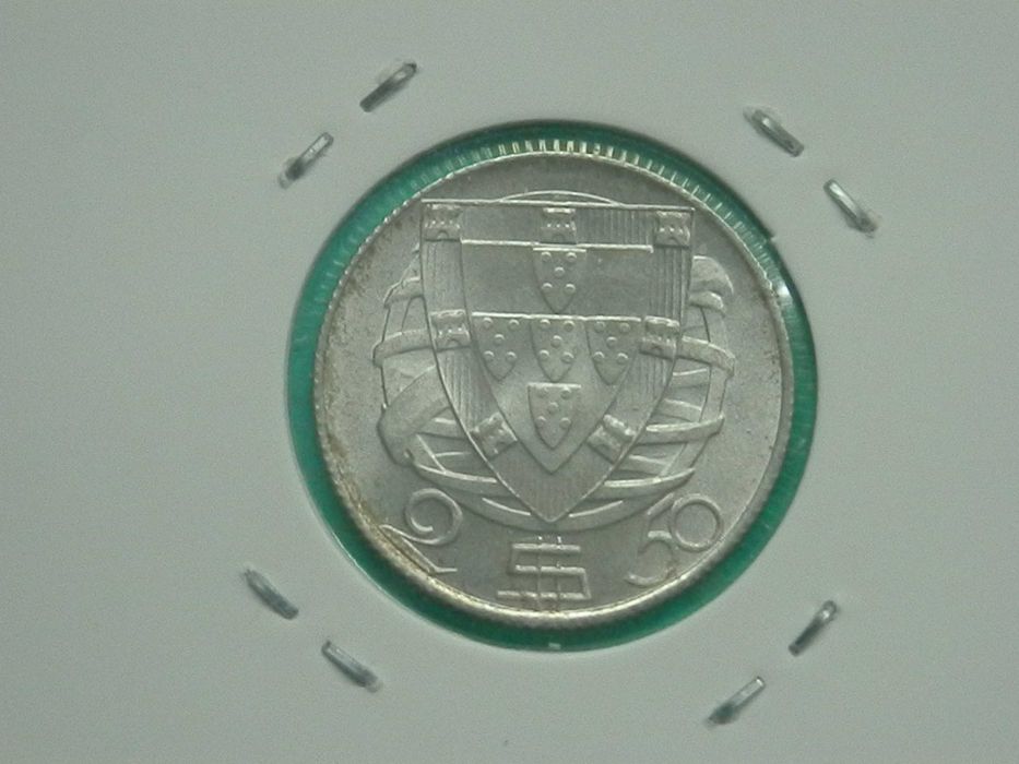1307 - República: 2$50 escudos 1945 prata, por 25,00