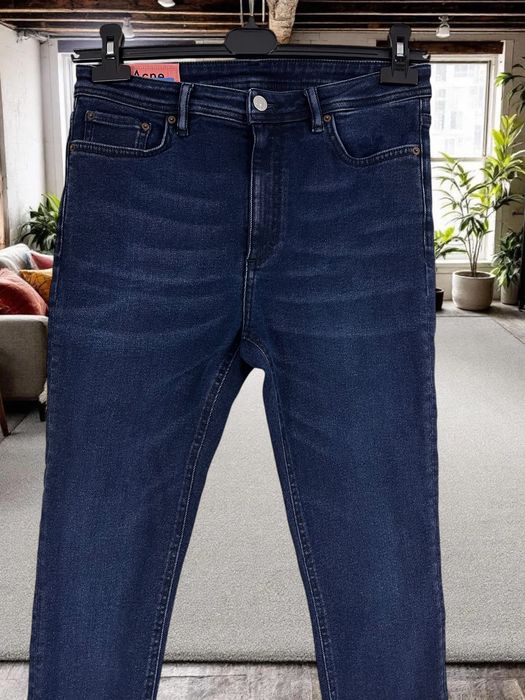 Acne Studios Peg Blue Black roz. W30 L30 męskie dżinsy