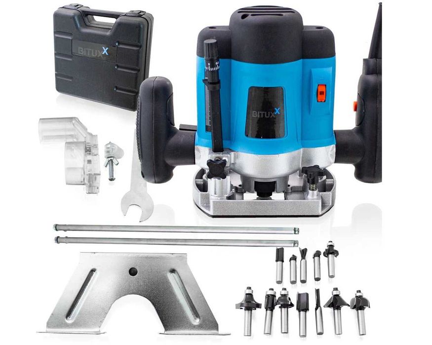 FREZARKA górnowrzecionowa krawędziowa 1200W + 12x frezy