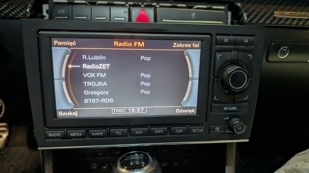 Radio Rnse LED Audi A4 B6 B7 obsługa BT kamera cofania sprawne z kodem