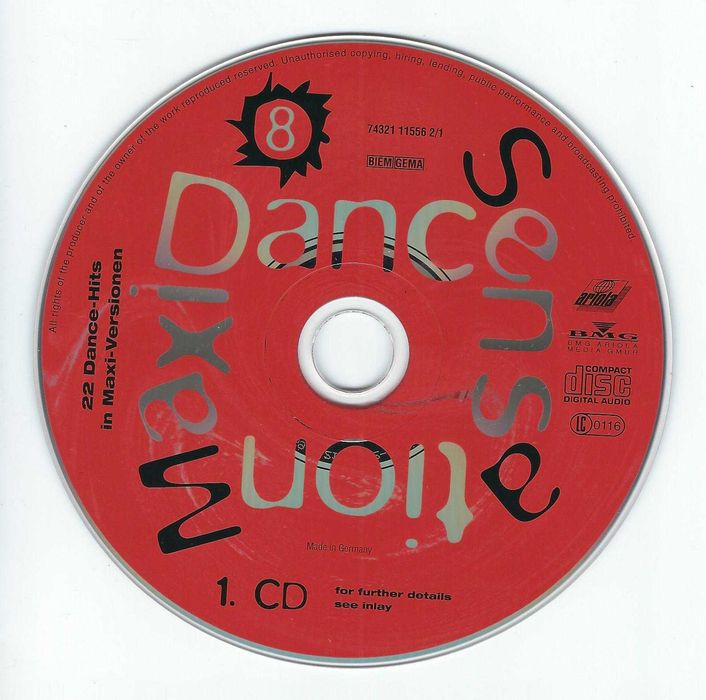 2 CD Maxi Dance Sensation 8 (1992) (Ariola)