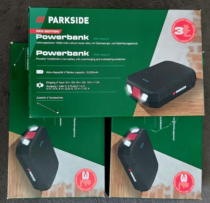 Nowy powerbank PARKSIDE z latarką