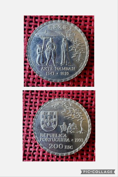 moedas antigas de escudos.