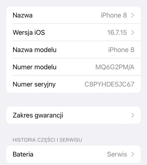 Iphone 8 64GB igła słuchawki, kabel, ładowarka