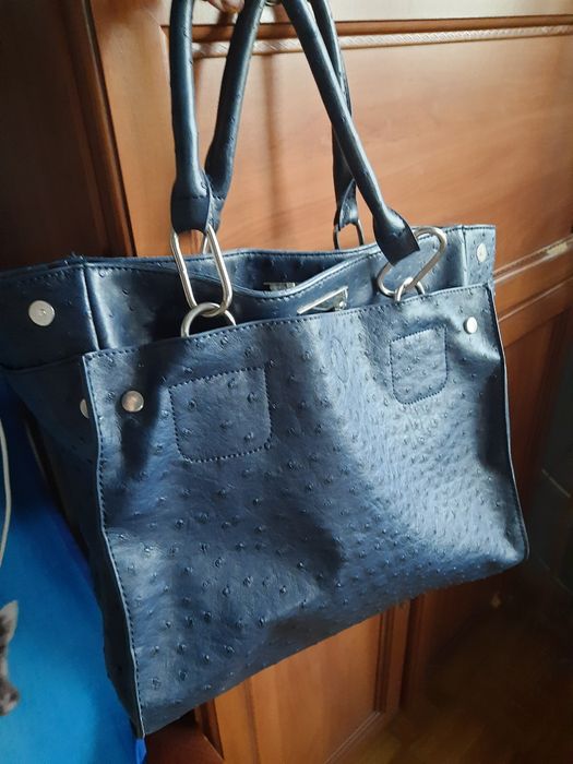 Torba damska, Bardzo pojemna.Kolor ciemny   niebieski