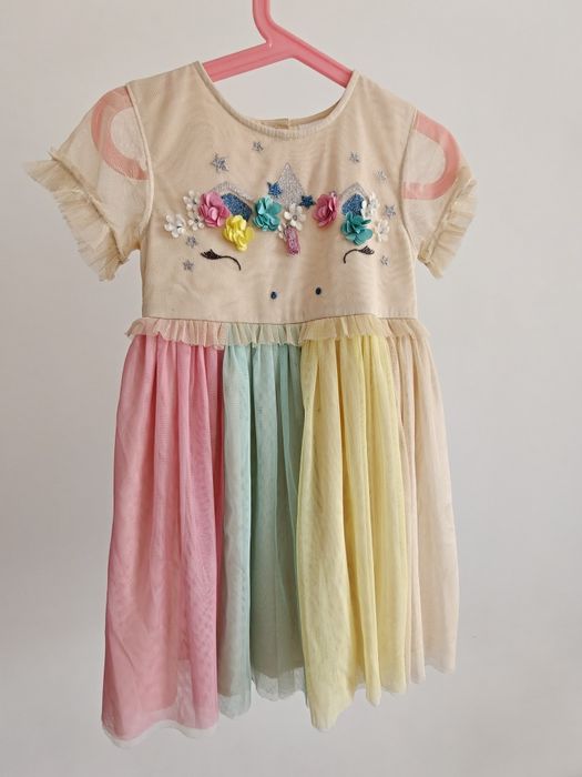 Сукня Next, 110р, 4-5р, Єдиноріг/ Веселка