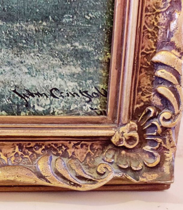 Quadro anos 80 - Óptimo Estado - Moldura em Gesso