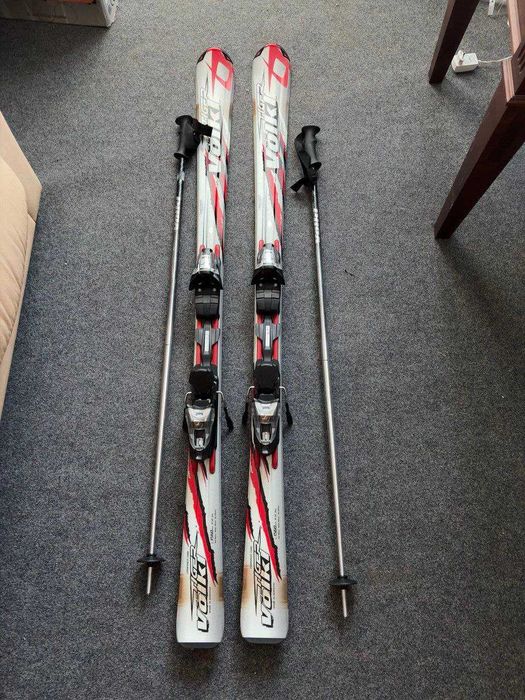 Лижі volkl 1560 мм DOUBLE GRIP LT + Чохол