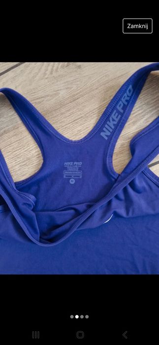 Bluzka Nike PRO fioletowa