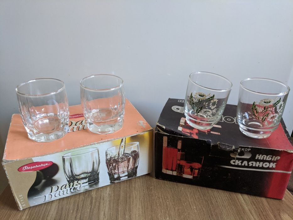 Стопки/рюмки по 6 шт в наборі