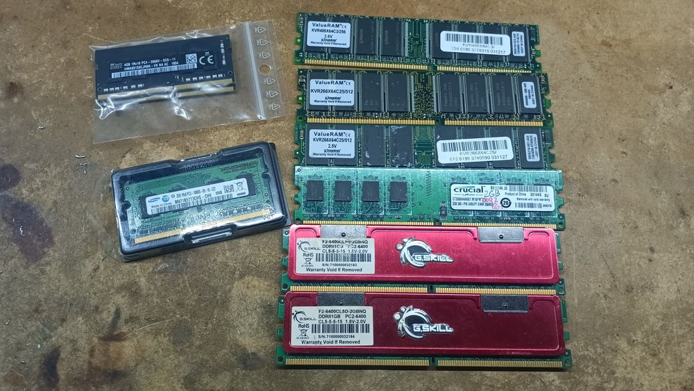Memória RAM portátil desktop 256MB 512MB 1GB SDRAM DDR DDR2 DDR3