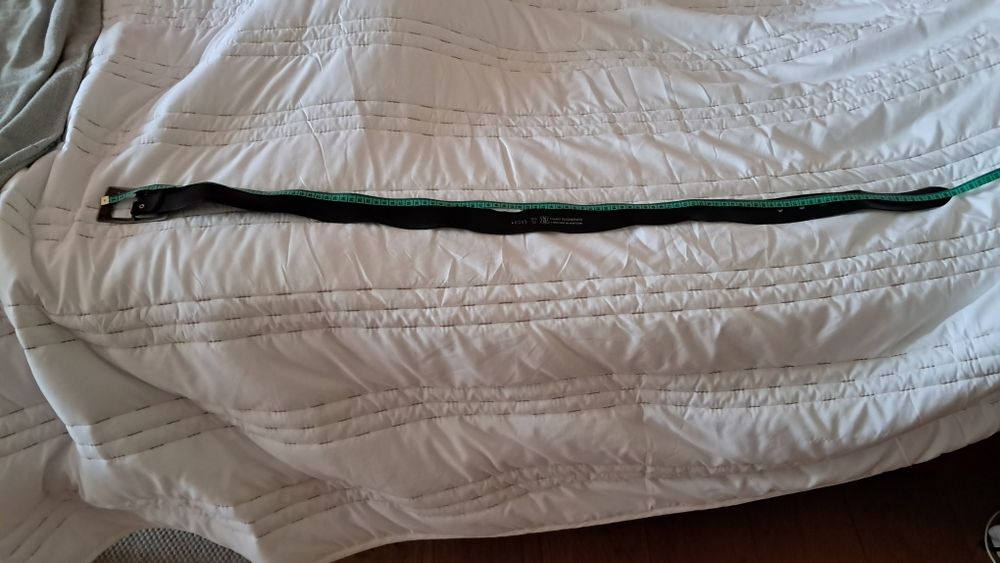 Cinto de camurça de mulher 107 cm