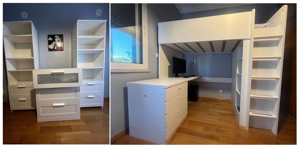 Vendo quarto completo Ikea em excelente estado (ou móveis individuais)