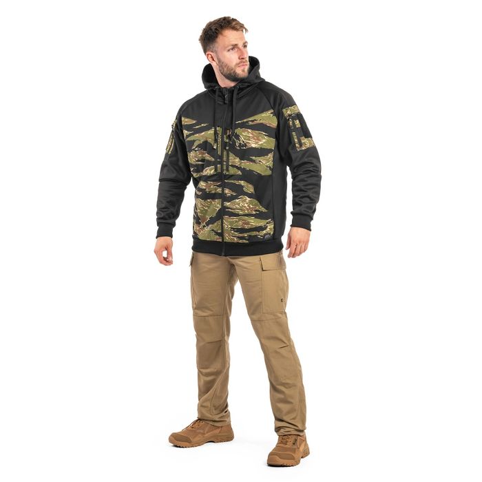 Тактична  Кофта Helikon-Tex Rogue Hoodie - Black/Tiger Stripe