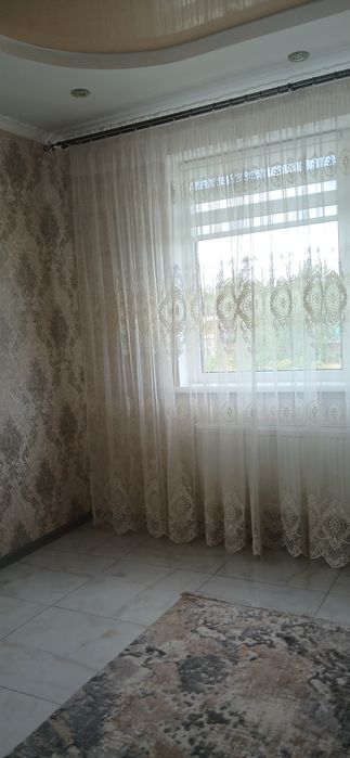 Тюль  біла та айворі
