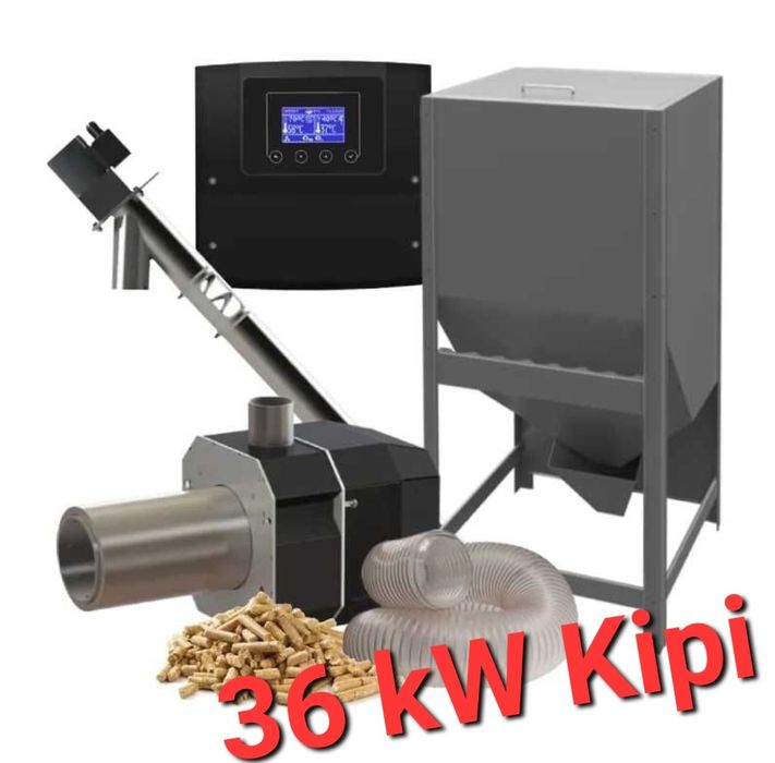 Zestaw do modernizacji kotła pieca na pellet 36 kW przystawka układ 5