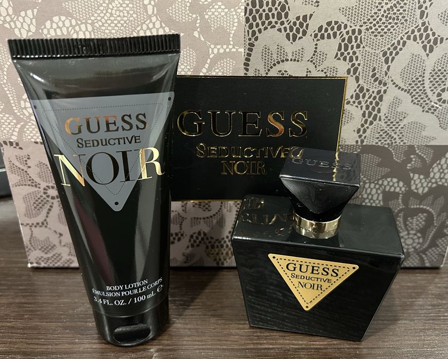 Perfumy balsam do ciała EDT Guess Seductive Noir damskie zestaw 75 ml