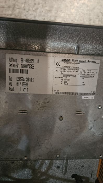 Ładowarka Still Benning 24V baterii akumulatorów trakcyjnych prostownik 120A