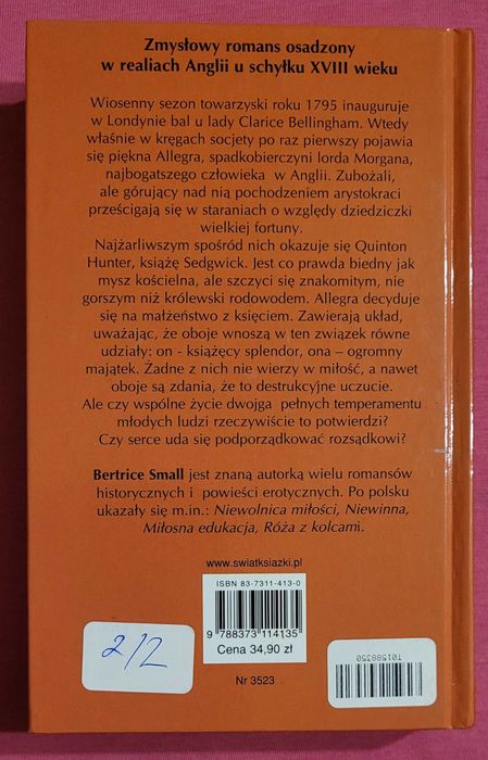Romans historyczny "KSIEZNA" autorki Bertrice Small (2)