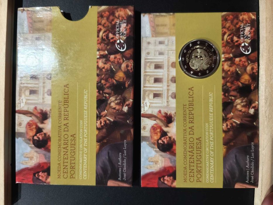 portugal  lote 4 moedas 2€ proof