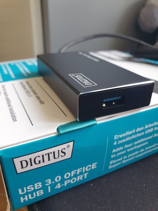 Digitus Hub USB 3.0, 4 portowy DA-70240-1 / z zasilaczem