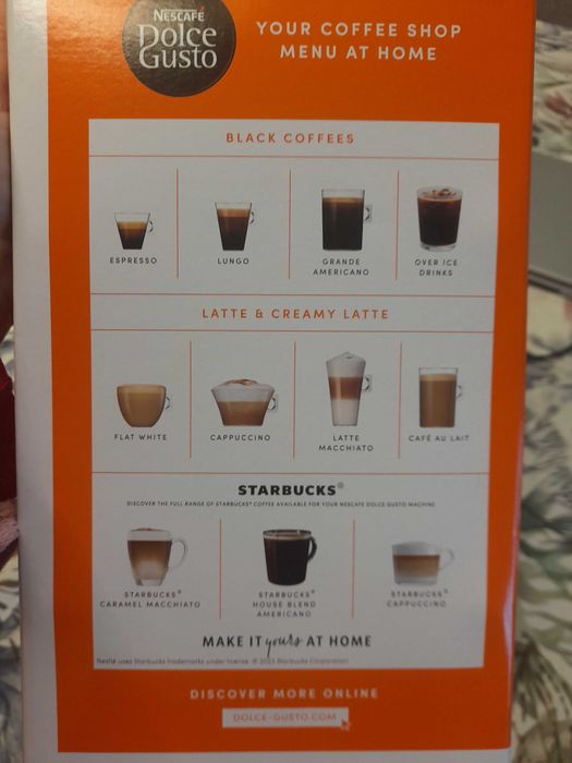 Máquina de café nova nescafe dolce gusto