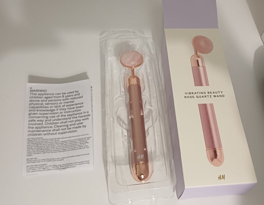 Varinha facial de quartzo rosa H&M (nova)