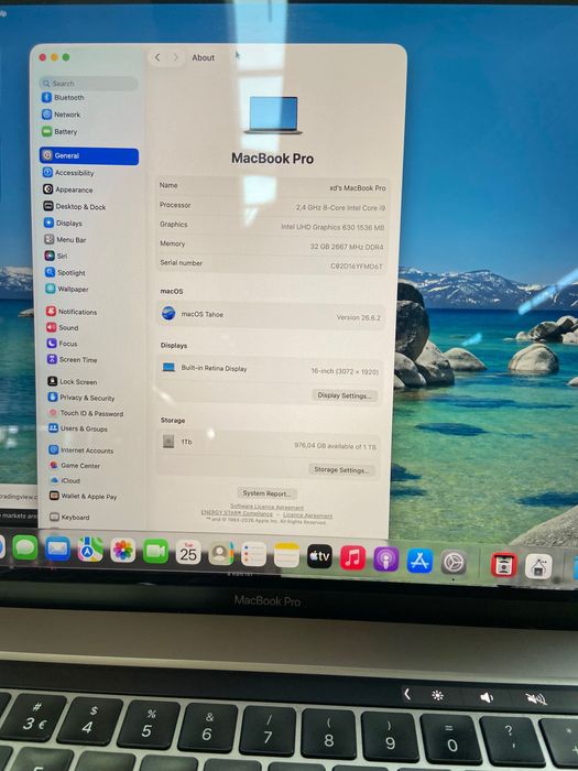 MacBook Pro I9| 32gb RAM| 1TB Armazenamento. Touch Bar e Touch ID 16"