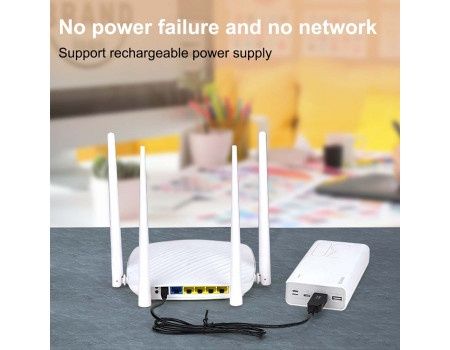 Кабель USB - DC 5.5 x 2.1 мм для роутера від павербанка 5v-12v Купити