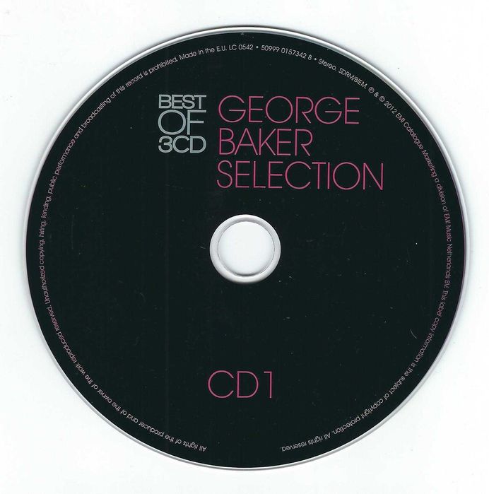 3 CD George Baker Selection - Best Of 3CD (2012) (EMI Music) Digipak