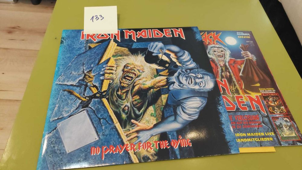 Iron Maiden – No Prayer For The Dying LP 1990 EMI + Metal Hammer