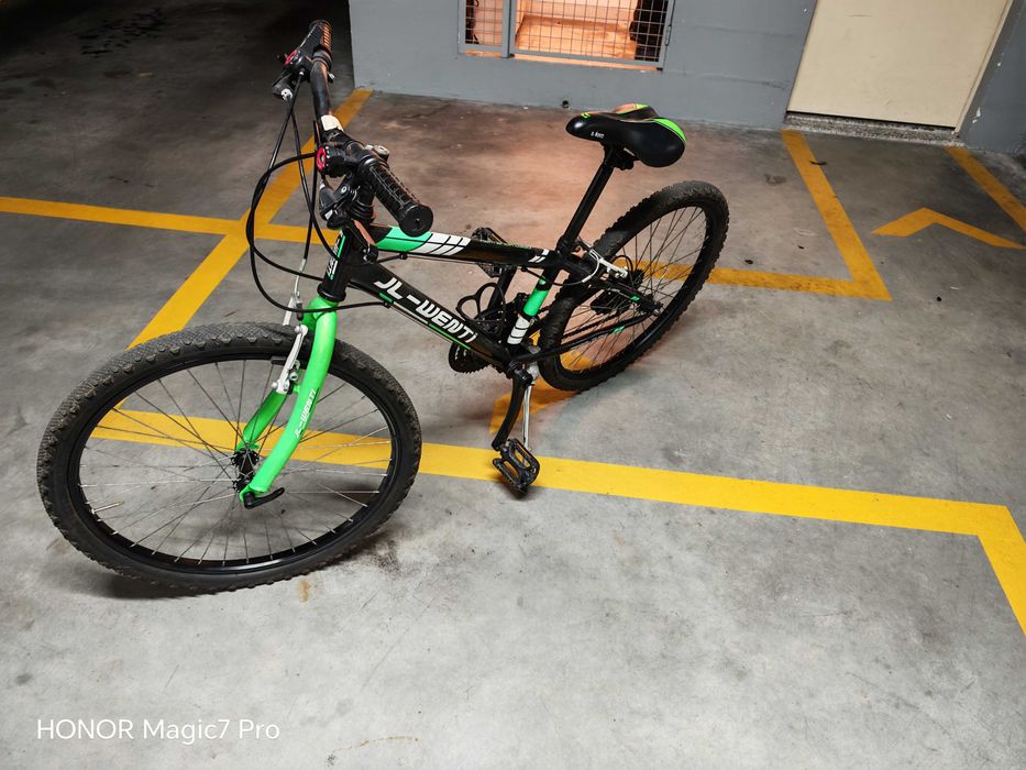 Bicicleta Juvenil JL WENTI 24" – Excelente Estado – Cor Verde