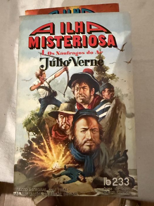 Lote 11 livros Júlio Verne — Coleção Livros de Bolso Europa-América